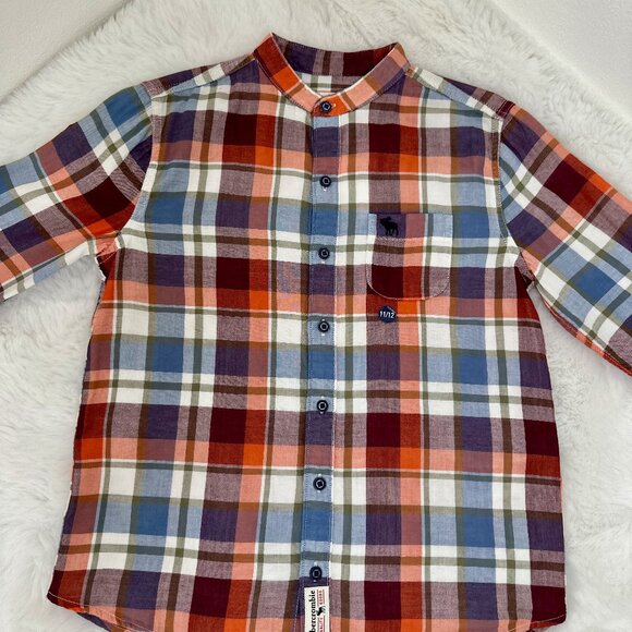 ABERCROMBIE KIDS BOYS LONG-SLEEVE BUTTON-DOWN SHIRT - Picture 1 of 9